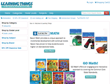 Tablet Screenshot of learningthings.com